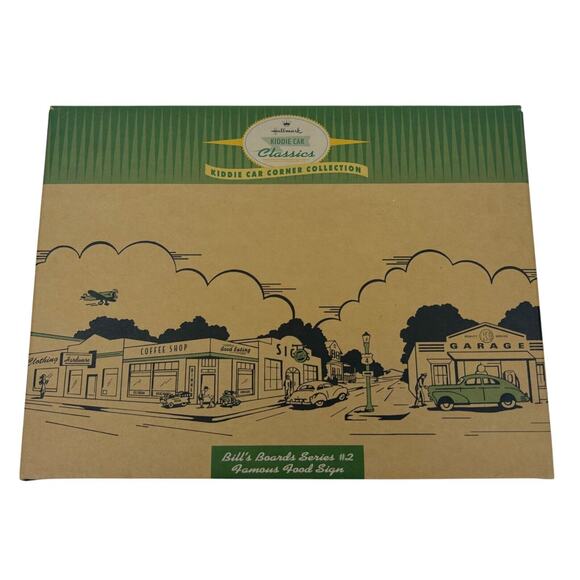 Hallmark Kiddie Car Classics Bills Boards Series Famous Food Sign Brand New Box - Picture 2 of 3